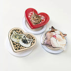 Cute heart-shaped cat phone stands, personalized pet accessory