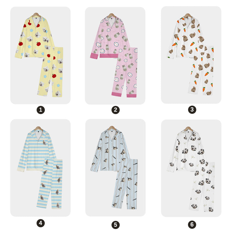 Custom pet face pajamas style 1