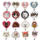 Collection of 16 custom pet phone grips, dogs & cats, fun designs