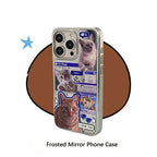 frosted mirror custom pet phone case magsafe with aesthetic pet collage design