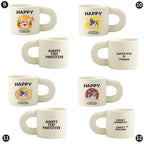 Personalized dog and cat mug designs 9 to 12 featuring cute pet illustrations, quotes, and custom photo options.